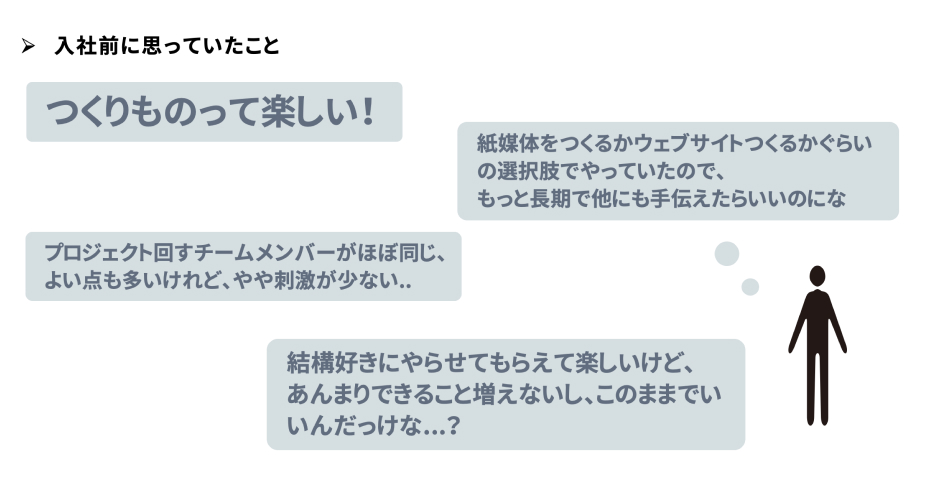 コンセント岩澤さんが前職時代感じていたこと