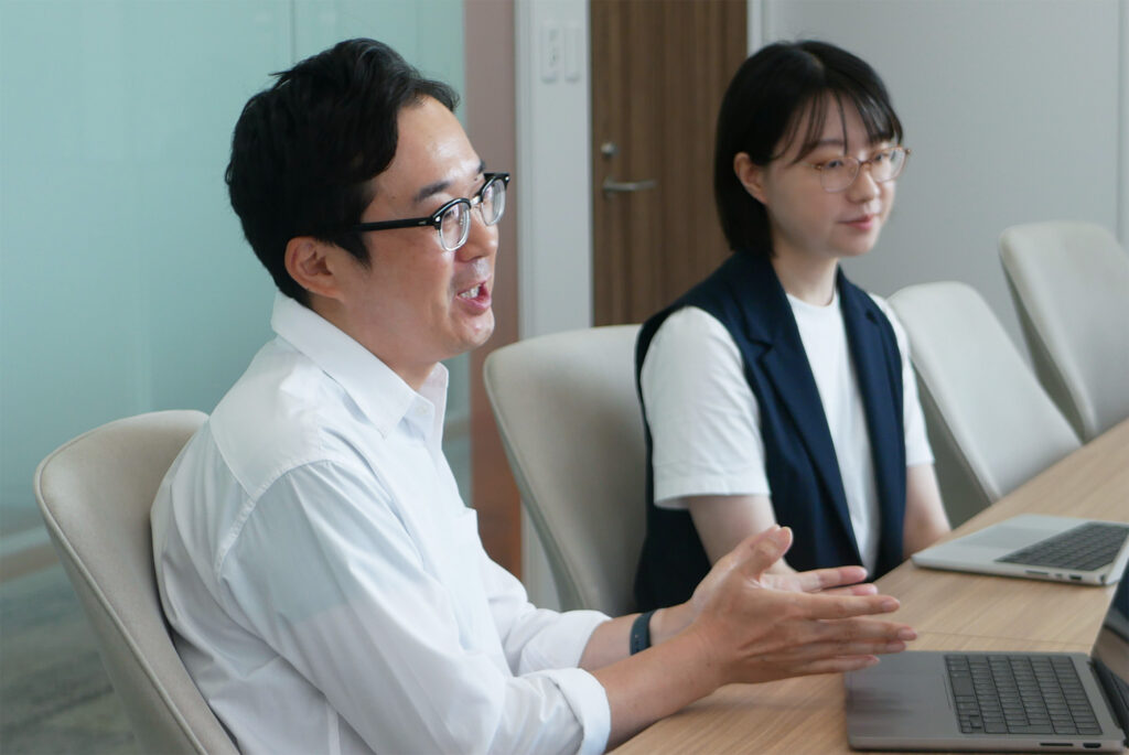 目指したい未来を語るプログリット古木さん、高野さん